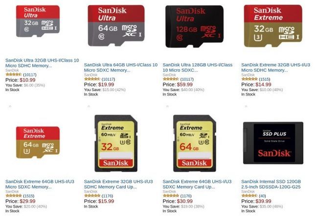 Fotografía - [Trato Alerta] SanDisk MicroSD Tarjetas, Sticks OTG, y otra memoria Flash Empinado especiales para reparto Gold Box Amazon de hoy